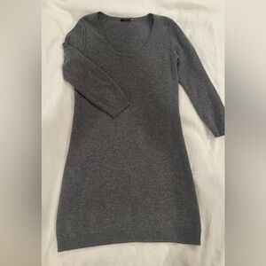 Magaschoni Heather Gray Cashmere Sweater Dress